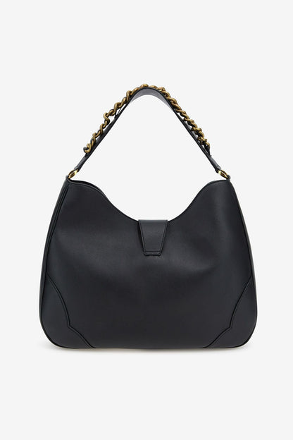 R-O-B-E-R-T-O C-A-V-A-L-L-I Chain Detail Shoulder Women Bag – Elegant Edition (Black)