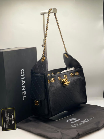 C-H-A-N-E-L 25 Small Handbag – Elegant Women Bag (Black)