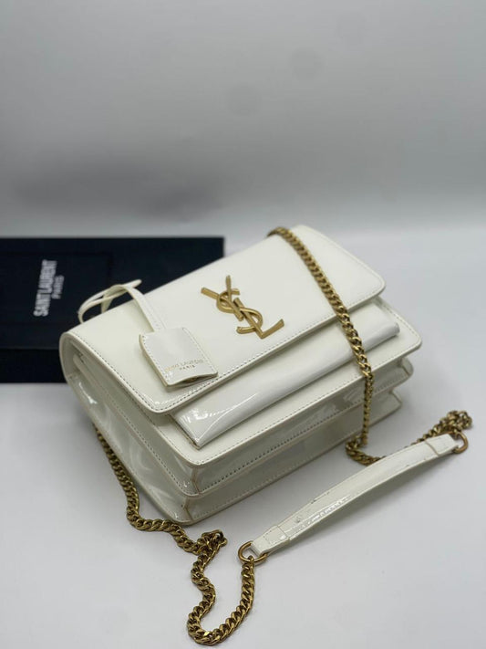 C-H-A-N-E-L 25 Small Handbag – Elegant Women Bag (White)