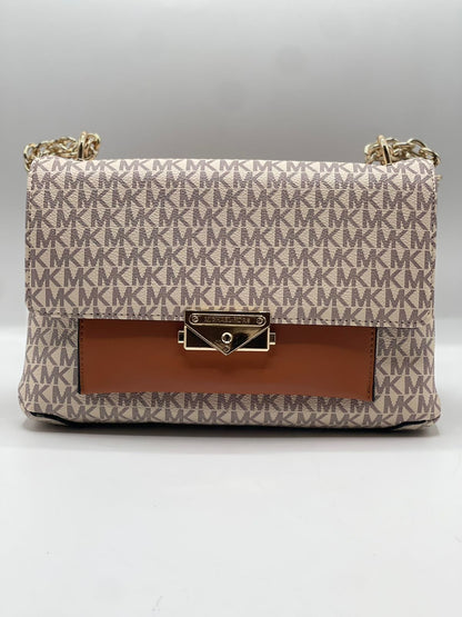 M-I-C-H-A-E-L K-O-R-S Cece Medium Logo Shoulder Women Bag – Signature Edition (White)