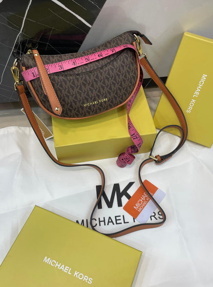 M-I-C-H-A-E-L K-O-R-S Crossbody Women Bag – Master Quality Edition (White/Brown)