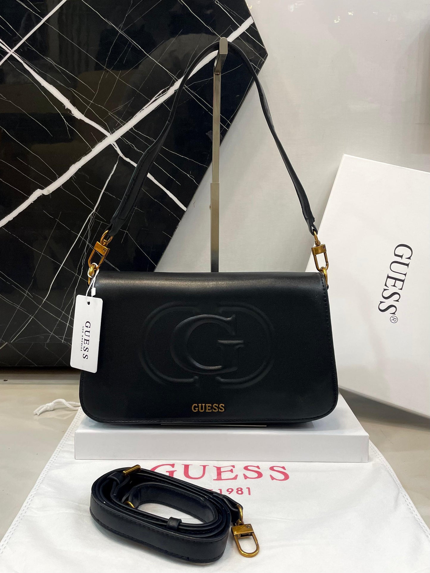 G-U-E-S-S Crossbody Women Bag – Master Class Edition (Black)