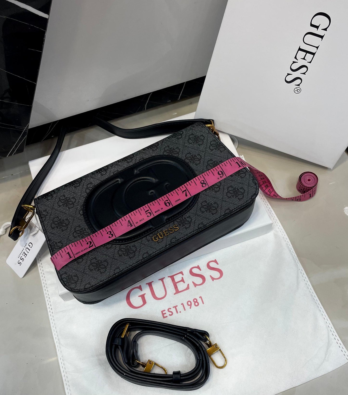 G-U-E-S-S Crossbody Women Bag – Master Class Edition (Black)
