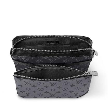 L-O-U-I-S V-U-I-T-T-O-N Trio Messenger Women Bag – Unisex Edition (Black/Grey)