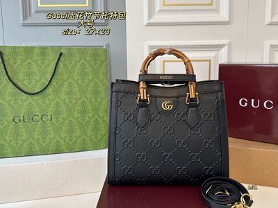 G-U-C-C-I Luxury Bamboo Handle Series Women Bag – Master Quality | (Black)