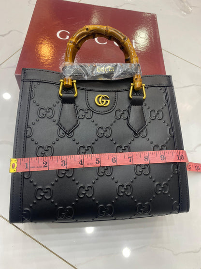 G-U-C-C-I Luxury Bamboo Handle Series Women Bag – Master Quality | (Black)