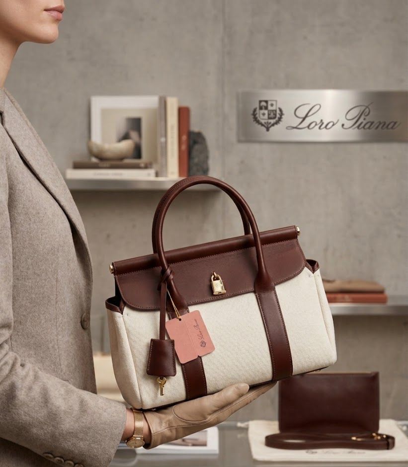 L-O-R-O P-I-A-N-A Loom Bag L32 – Refined Carry Women Bag (Brown-3)
