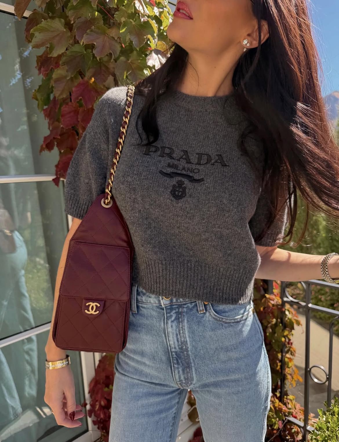 C-H-A-N-E-L 25 Hobo Women Bag – Effortless Chic Edition (Maroon)