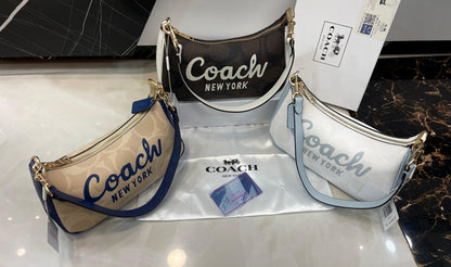 C-O-A-C-H Mini Teri Crossbody Women Bag – Master Quality Edition (Beige/Blue)