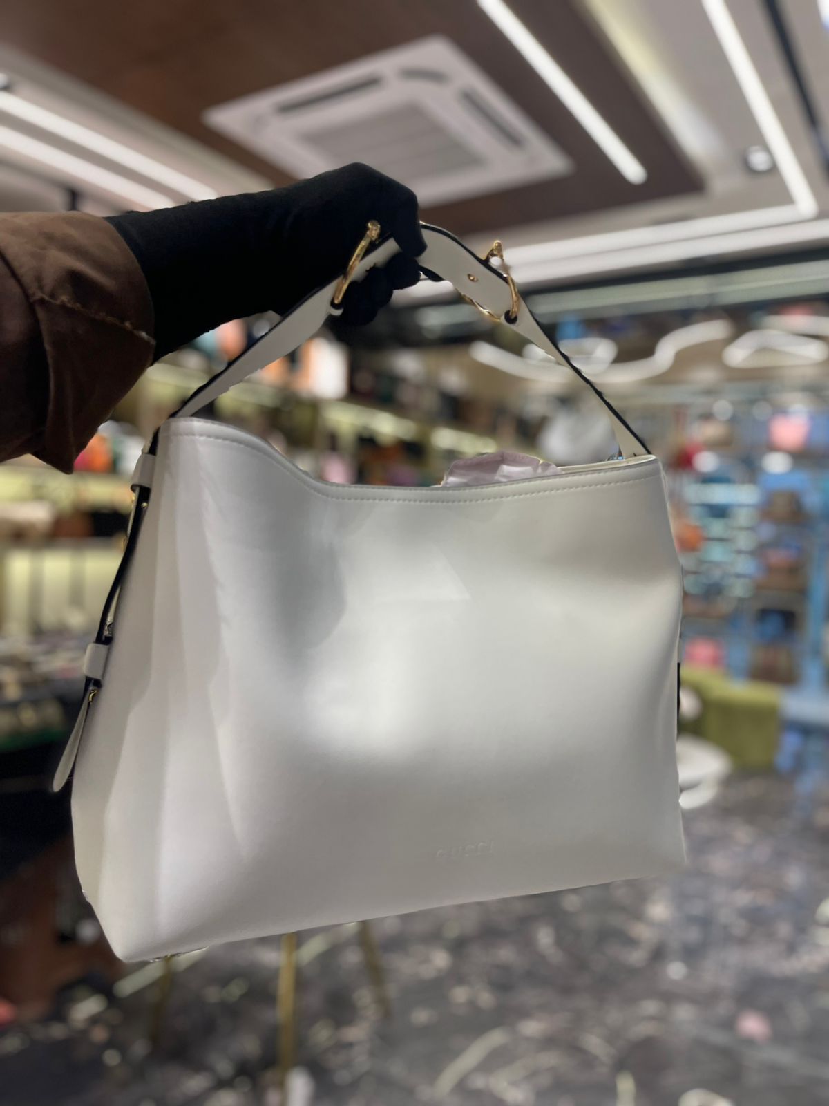 G-U-C-C-I Beatrix Medium Tote – Everyday Luxe Carry Women Bag (White)