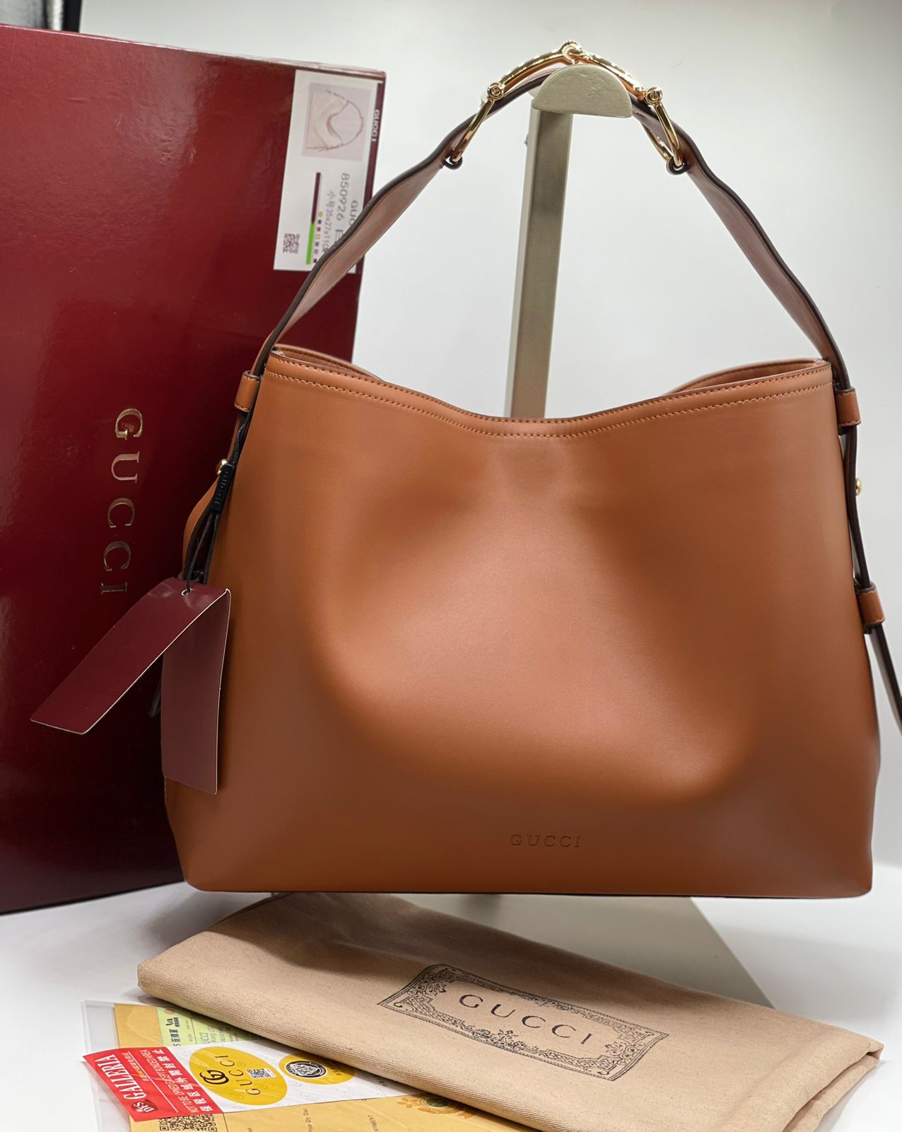 G-U-C-C-I Beatrix Medium Tote – Everyday Luxe Carry Women Bag (Brown)