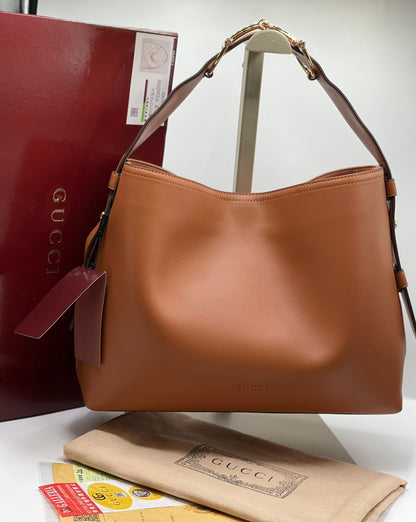 G-U-C-C-I Beatrix Medium Tote – Everyday Luxe Carry Women Bag (Brown)