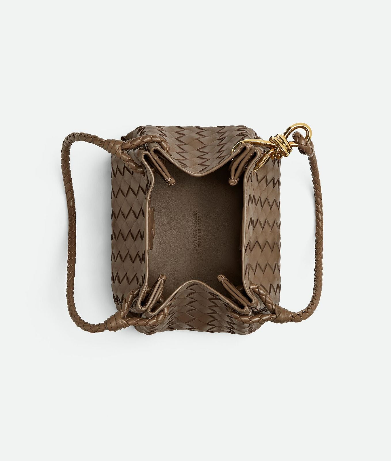 B-O-T-T-E-G-A V-E-N-E-T-A Small Shoulder Women Bag – Intrecciato Chic Edition (Brown)
