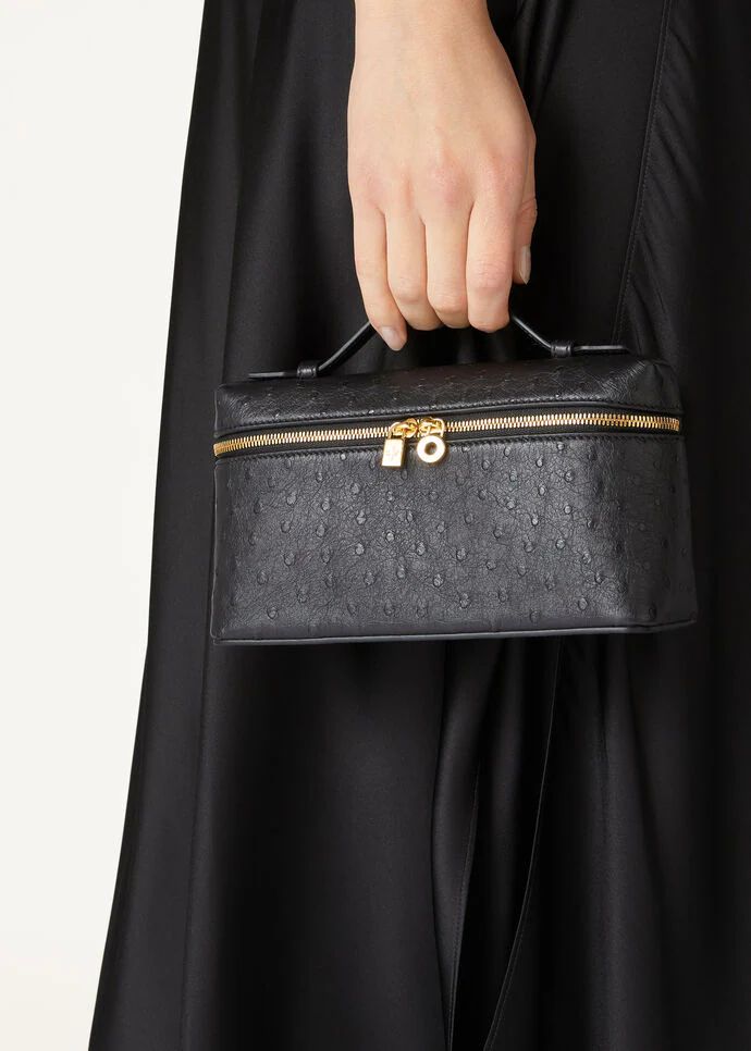 L-O-R-O P-I-A-N-A Extra Pocket L27 Crossbody – Refined Minimal Women Bag (Black)