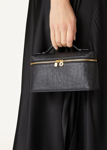 L-O-R-O P-I-A-N-A Extra Pocket L27 Crossbody – Refined Minimal Women Bag (Black)
