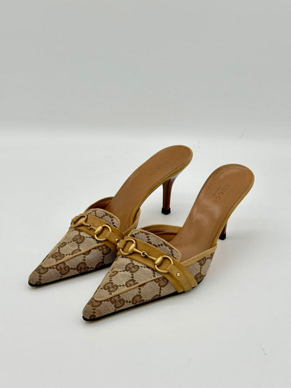 G-U-C-C-I Vintage Horsebit Pointed Heels – Heritage Edge Women Footwear (Brown)