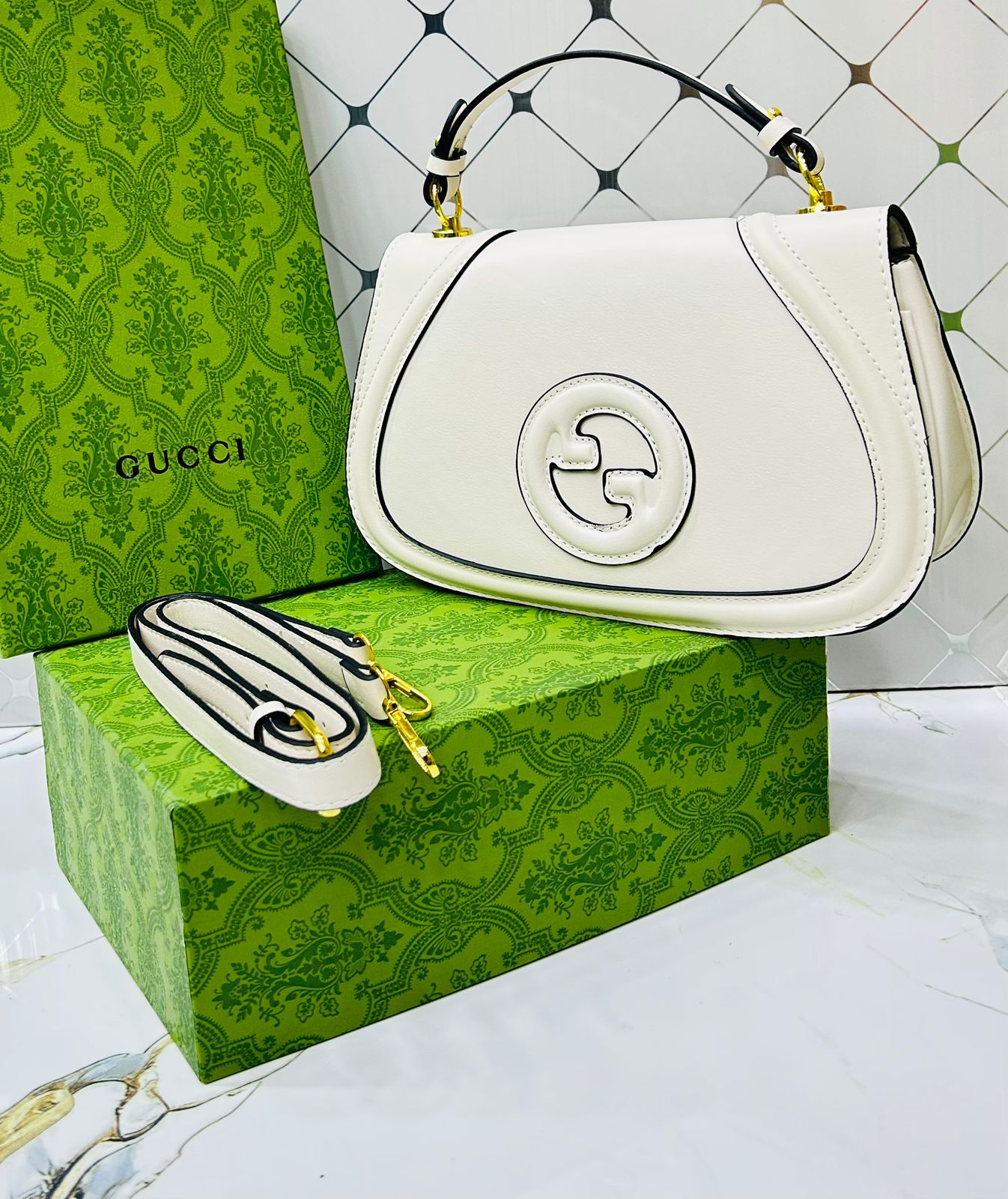 G-U-C-C-I Blondie Women's Bag – Retro Luxe Revival (White)