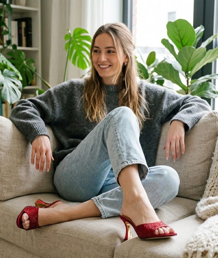 Z-A-R-A Classic Heels – Everyday Elevation Women Footwear (Red)