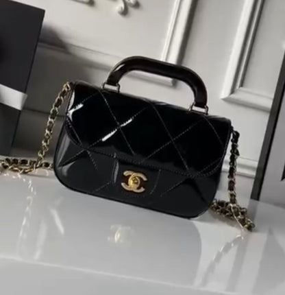 C-H-A-N-E-L Chain Crossbody Women Bag – Luxe Carry Edition (Black)
