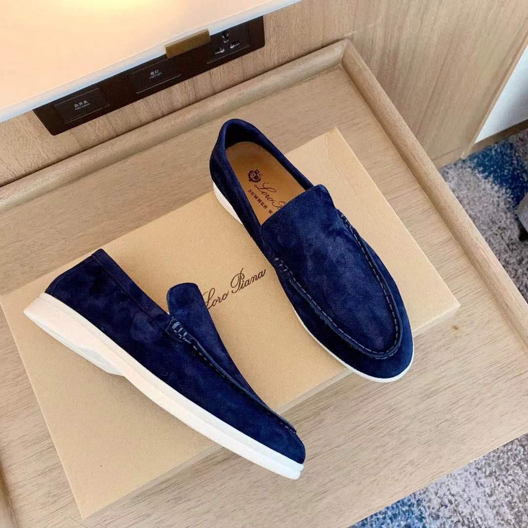 L-O-R-O P-I-A-N-A Unisex Shoes – Comfort Luxe Footwear (Blue)