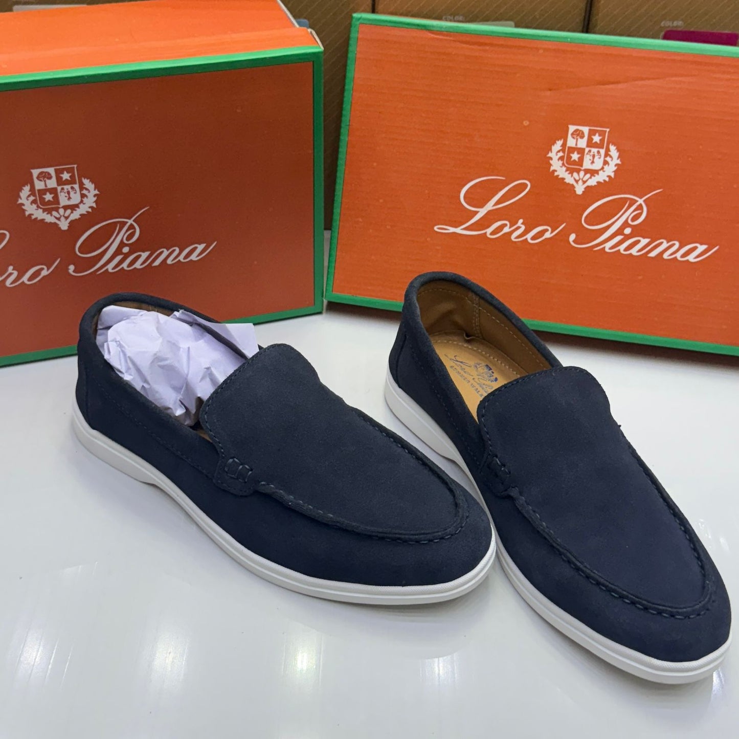 L-O-R-O P-I-A-N-A Unisex Shoes – Comfort Luxe Footwear (Blue)