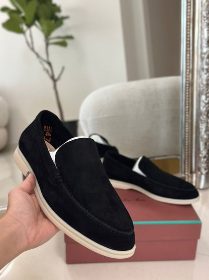 L-O-R-O P-I-A-N-A Unisex Shoes – Comfort Luxe Footwear (Black)