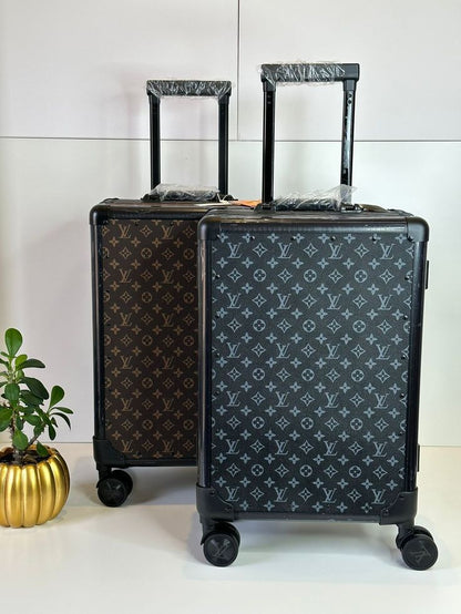 L-O-U-I-S V-U-I-T-T-O-N Monogram Luggage Bags – Travel Luxe Collection (Black/Grey)