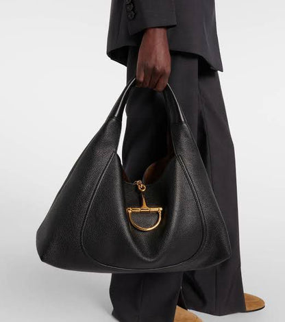 G-U-C-C-I Softbit Maxi Shoulder Women Bag – Luxe 2Pc Set (Black)