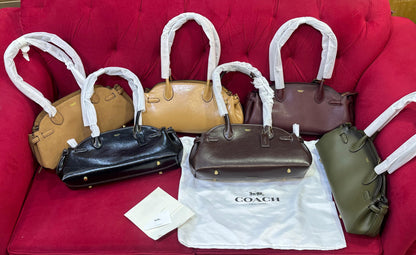 C-O-A-C-H Empire Carryall Women Bag – Vintage Luxe Edition (Maroon)
