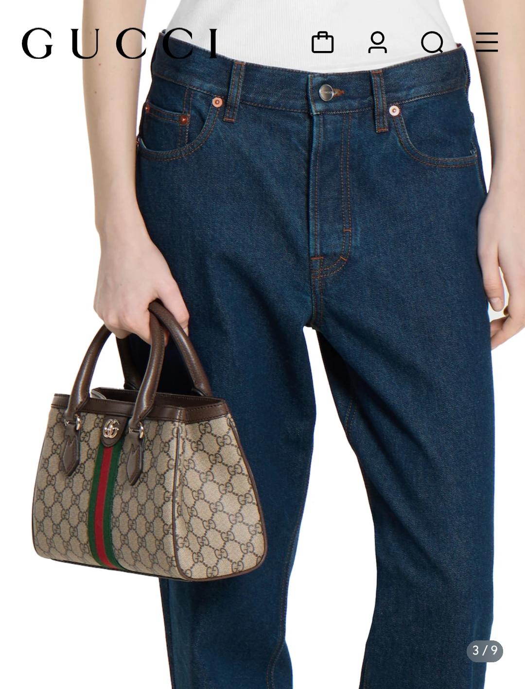 G-U-C-C-I Ophidia GG Supreme Medium Tote – Signature Luxe Women Bag (Small)