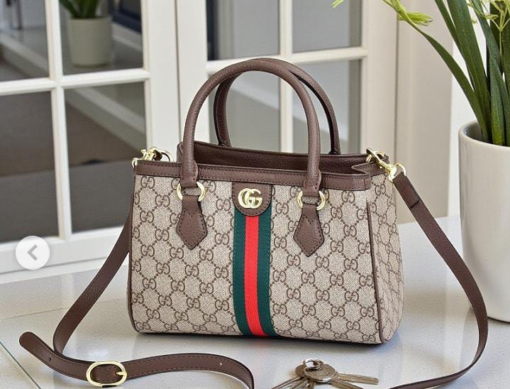 G-U-C-C-I Ophidia GG Supreme Medium Tote – Signature Luxe Women Bag (Small)