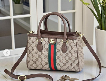 G-U-C-C-I Ophidia GG Supreme Medium Tote – Signature Luxe Women Bag (Small)