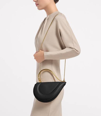 B-V-L-G-A-R-I Serpenti Cuore 1968 Top Handle – Iconic Luxe Women Bag (Black)