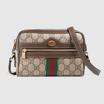 G-U-C-C-I Ophidia Mini Shoulder Crossbody – Signature Luxe Women Bag (Brown)