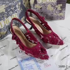 J'A-D-I-O-R Slingback Pumps – Iconic Elegance Women Footwear (Red)