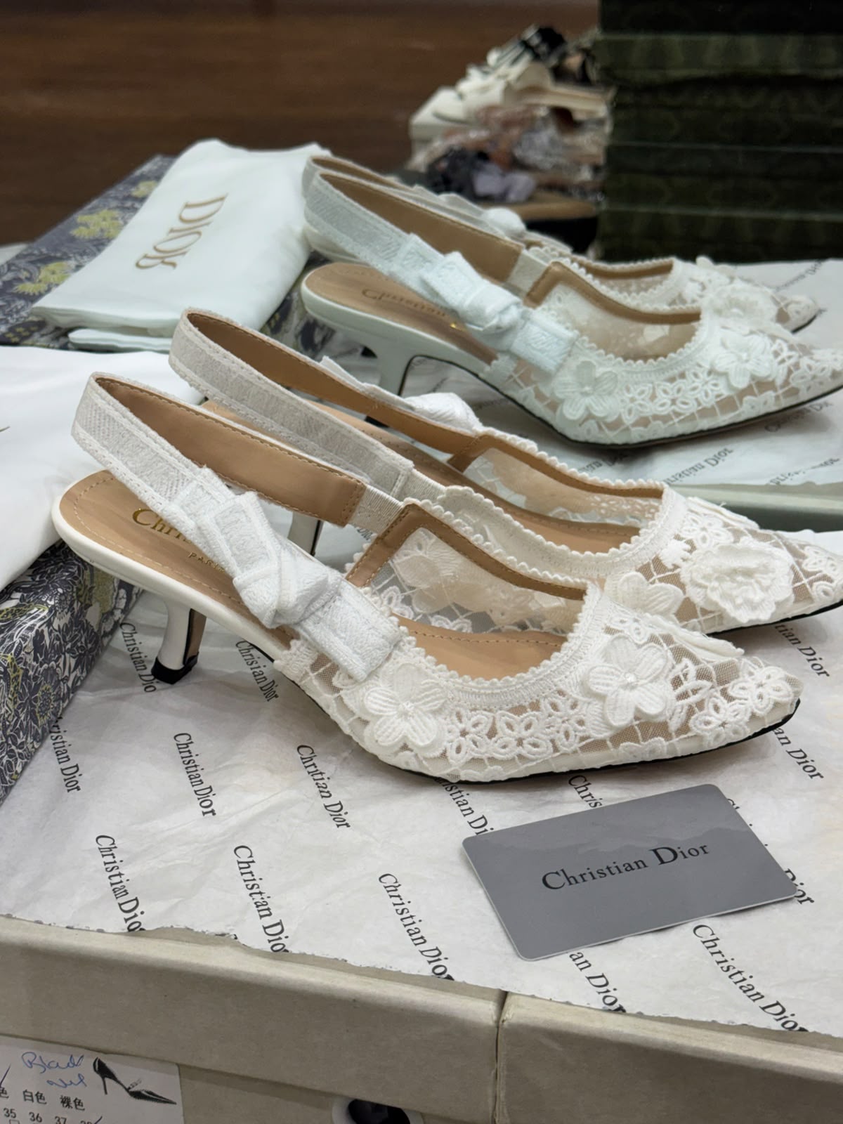 J'A-D-I-O-R Slingback Pumps – Iconic Elegance Women Footwear (White)