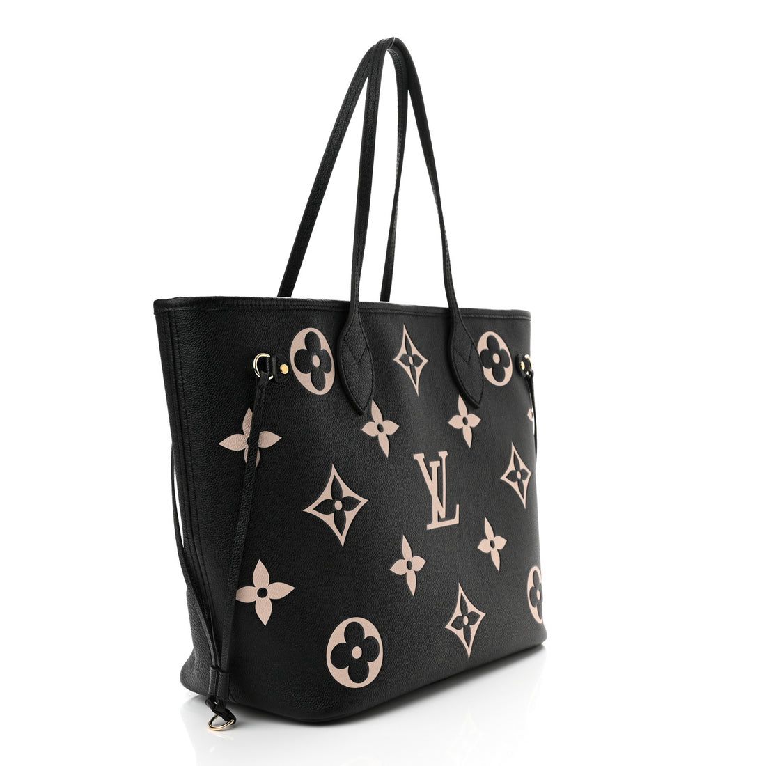 L-O-U-I-S V-U-I-T-T-O-N Neverfull MM Women Bag – Classic Edition 2pc (Black-2)