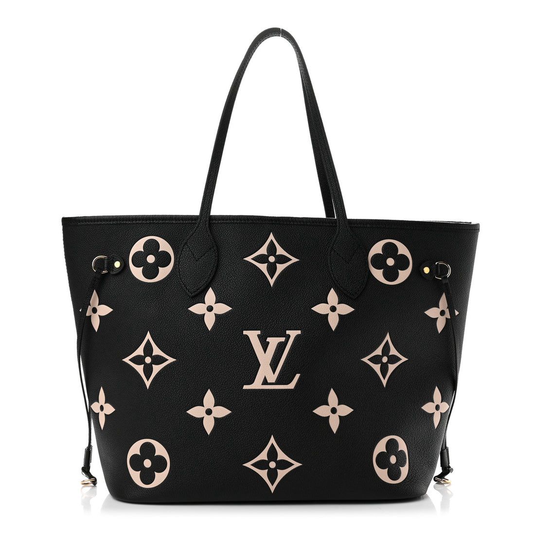 L-O-U-I-S V-U-I-T-T-O-N Neverfull MM Women Bag – Classic Edition 2pc (Black-2)