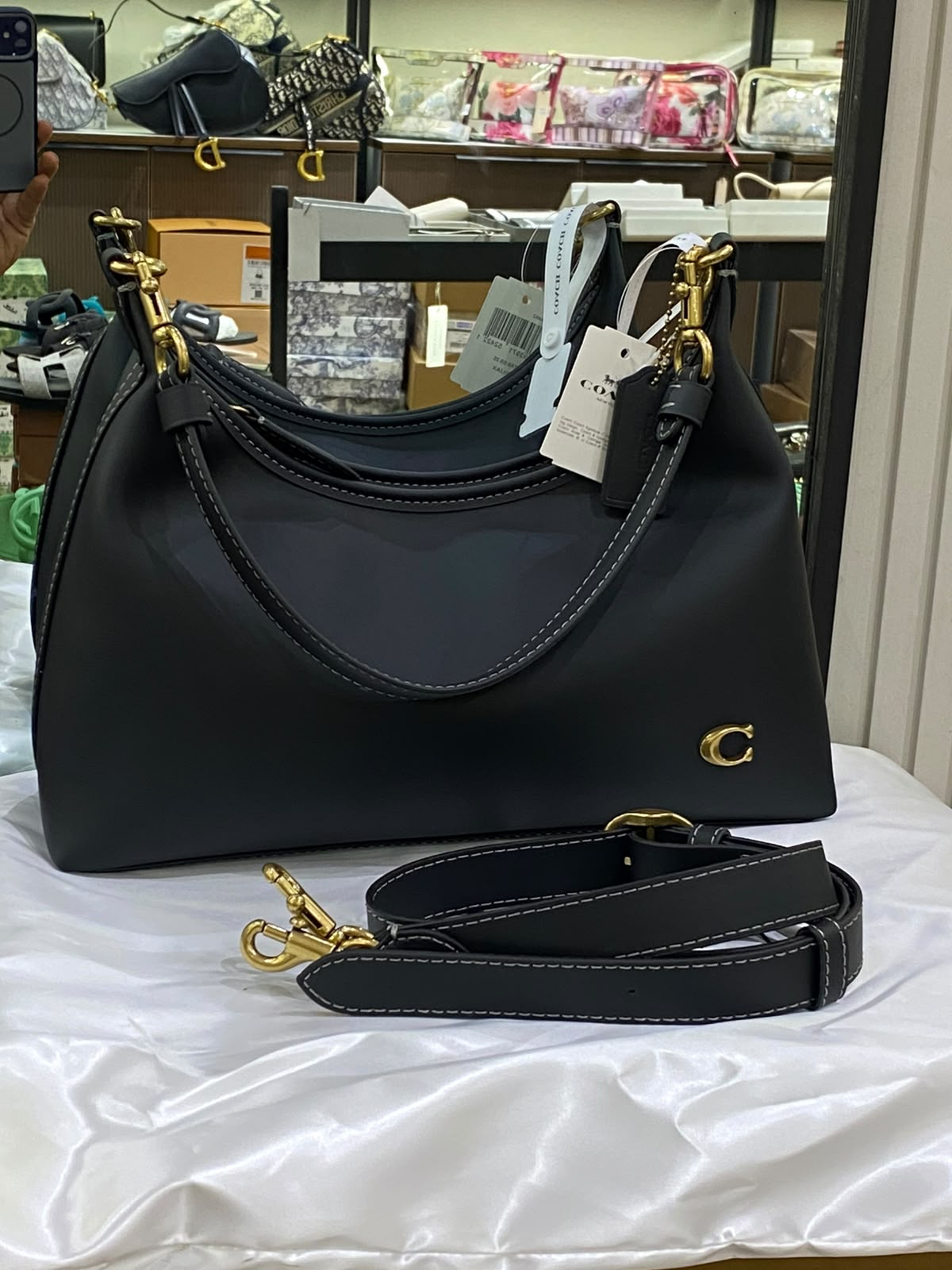C-O-A-C-H Juliet Shoulder Bag – Everyday Luxe Women Bag (Black)