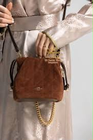 C-O-A-C-H Faye Mini Drawstring Bag – Elegant Luxe Women Bag (Brown)