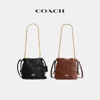C-O-A-C-H Faye Mini Drawstring Bag – Elegant Luxe Women Bag (Black)