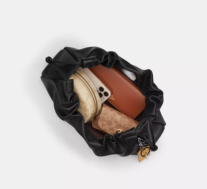 C-O-A-C-H Faye Mini Drawstring Bag – Elegant Luxe Women Bag (Black)