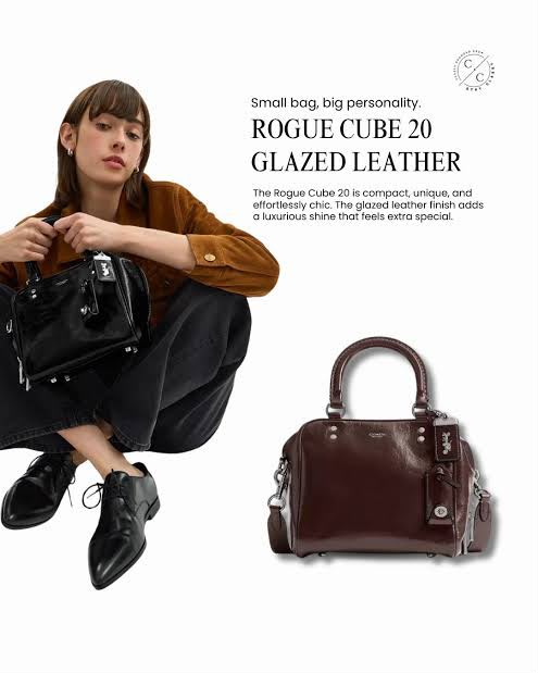 C-O-A-C-H Cube Rogue 20 – Premium Luxe Women Bag (Brown)