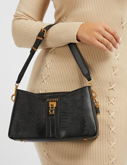 G-U-E-S-S Chic Shoulder Women Bags – Master Quality Collection (Black/Gold)