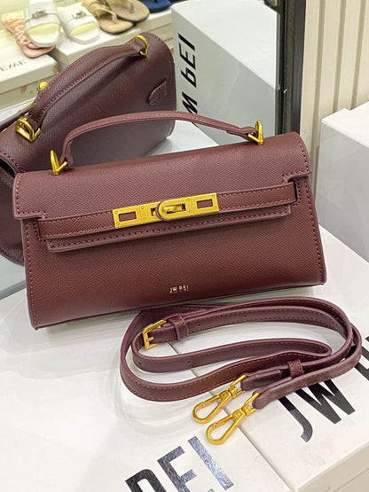 J-W P-E-I Noor Top Handle Bag – Modern Luxe Women Bag (Maroon)