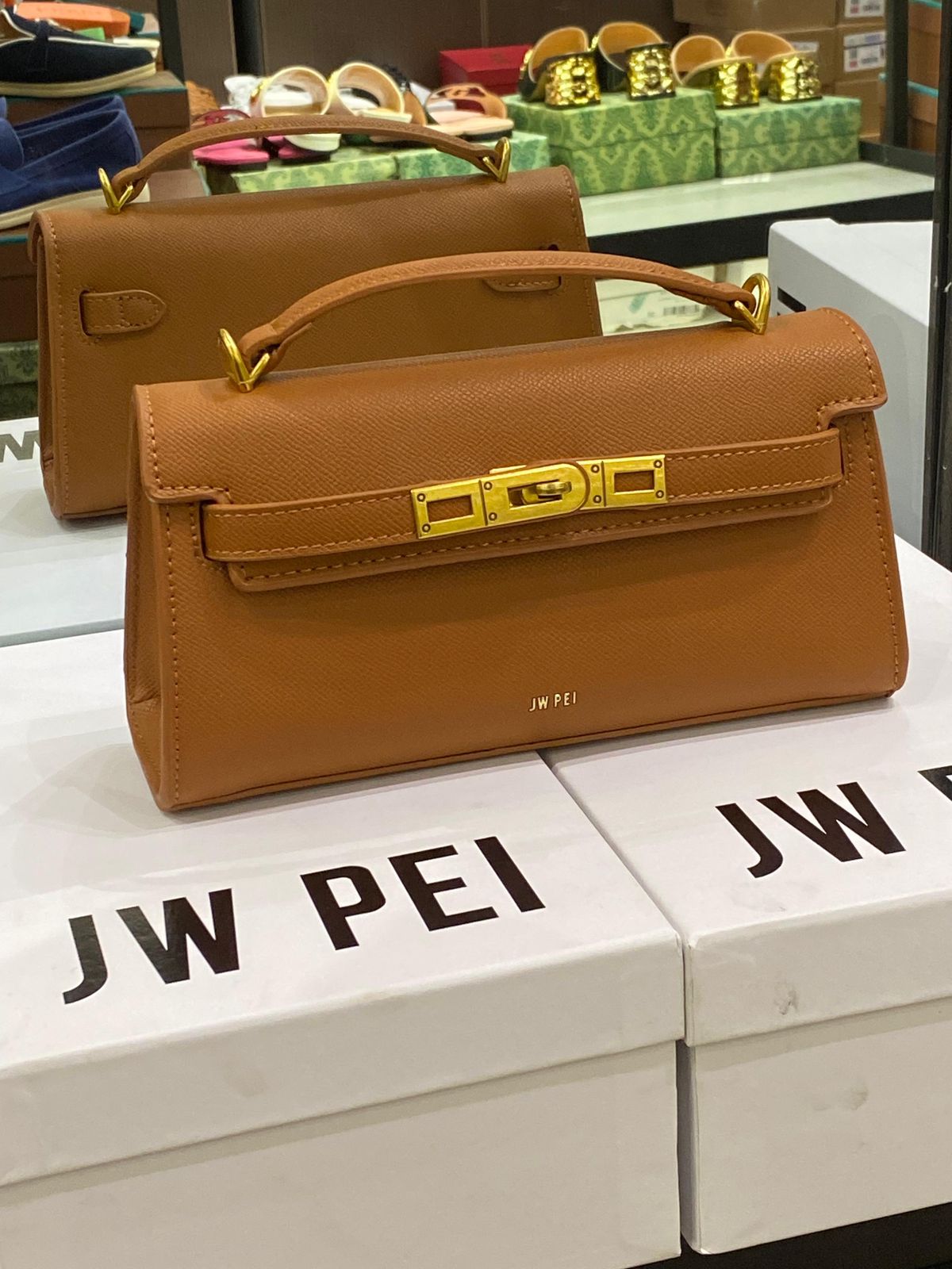 J-W P-E-I Noor Top Handle Bag – Modern Luxe Women Bag (Brown)