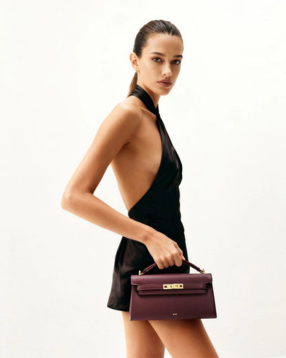 J-W P-E-I Noor Top Handle Bag – Modern Luxe Women Bag (Maroon)