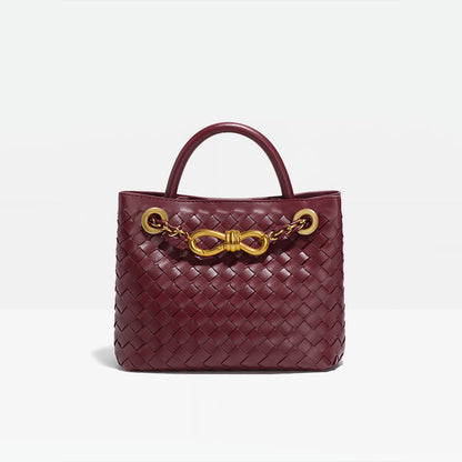 B-O-T-T-E-G-A V-E-N-E-T-A Small Andiamo Bag – Signature Luxe Women Bag (Maroon)