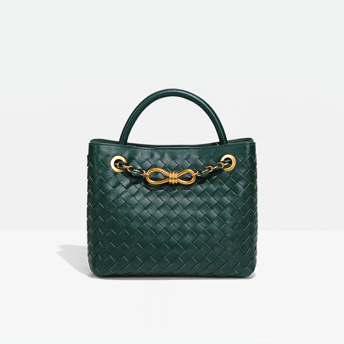 B-O-T-T-E-G-A V-E-N-E-T-A Small Andiamo Bag – Signature Luxe Women Bag (Green)