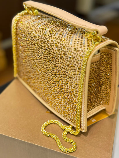B-V-L-G-A-R-I Serpenti Forever Day-to-Night Shoulder Bag – Signature Luxe Women Bag (Gold)